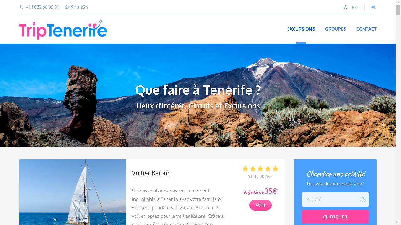 Capture d'écran de https://fr.triptenerife.com/